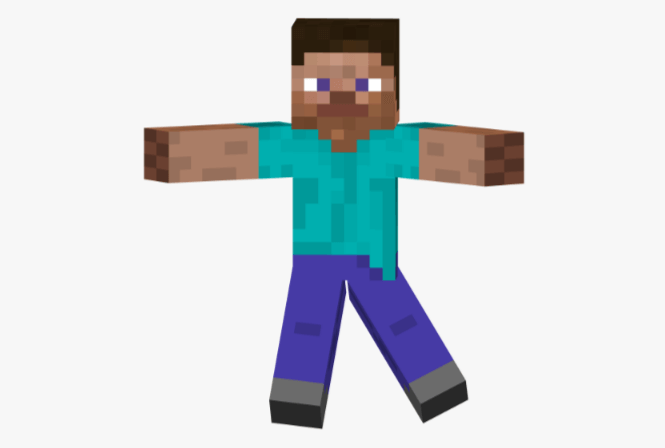 Transparent:8mlxk_Gxnl4= Minecraft Steve