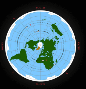 Flat Earth Map With Ice Wall