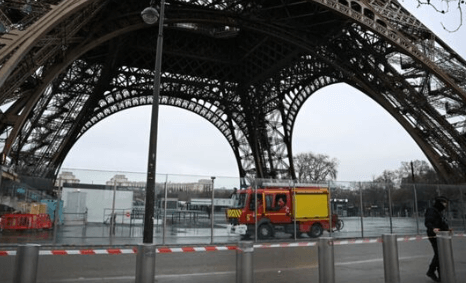 Eiffel Tower After Fire